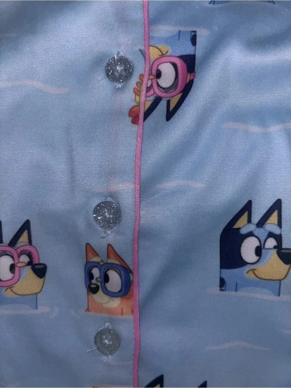 Blue 'Bluey' Short Sleeve Kids Pajama Set Toddler Girls 2T 3T